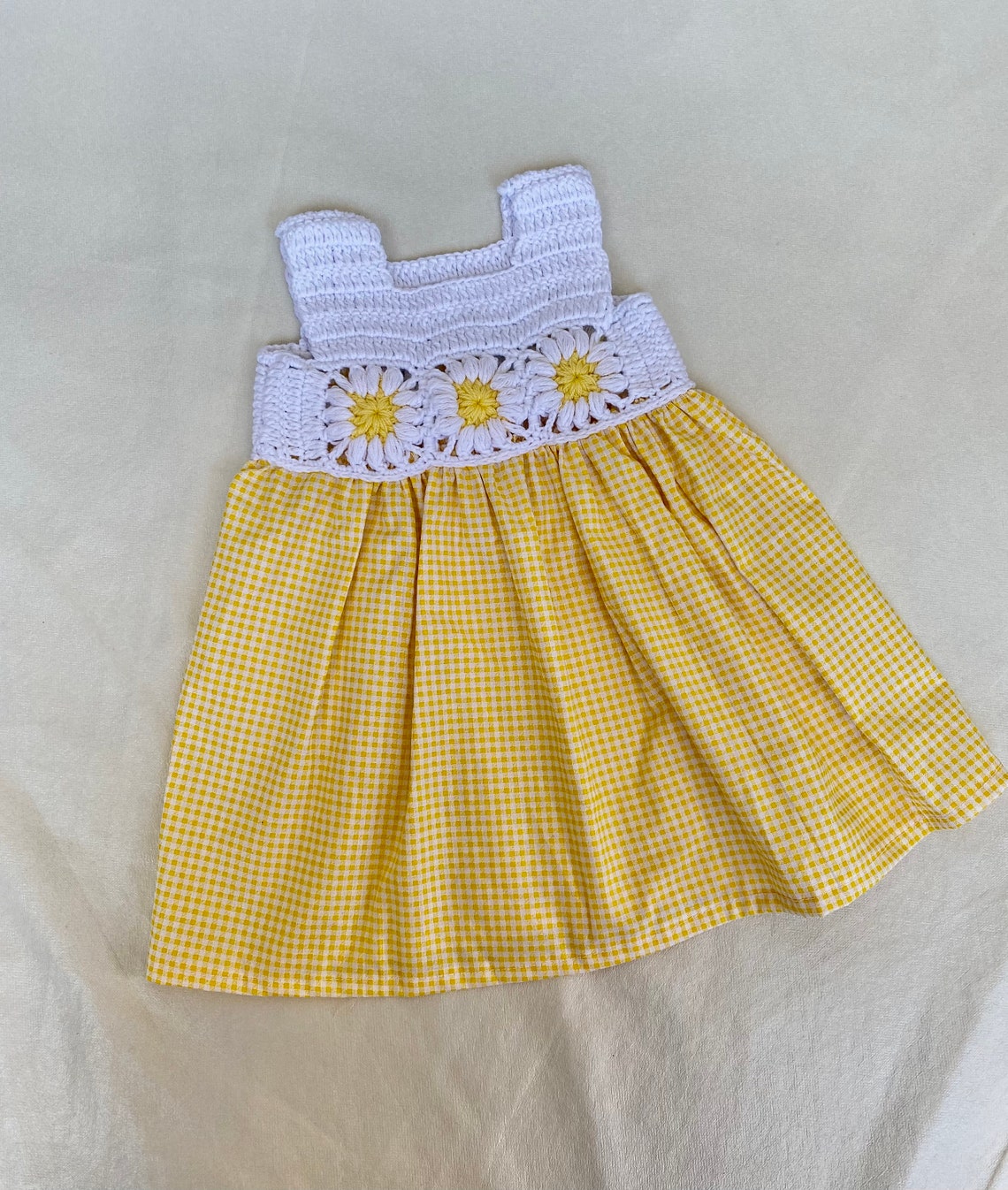 Baby Knit Fabric Dresshand Knitted Summer Baby Dressbaby Etsy