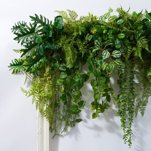 Artificial lush mix greenery garland, 4 feet long , free fast international postage image 8