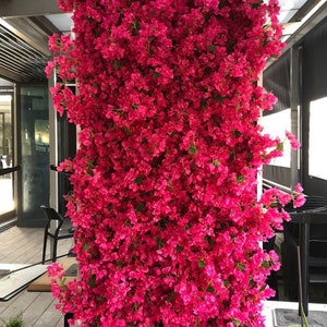 Artificial magenta floral garland , 4 feet long, Bougainvillea flowers, free fast postage image 9
