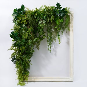 Artificial lush mix greenery garland, 4 feet long , free fast international postage image 2