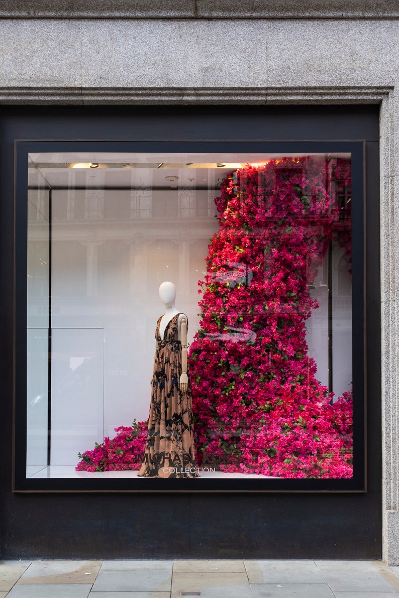 Guirlande florale magenta artificielle, 4 pieds de long, fleurs de bougainvilliers, affranchissement rapide gratuit image 9
