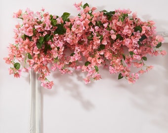 Guirlande de roses douces artificielles fleurs de bougainvilliers Livraison gratuite