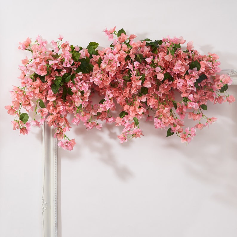 Artificial soft rose garland bougainvillea flowers Free shipping image 1