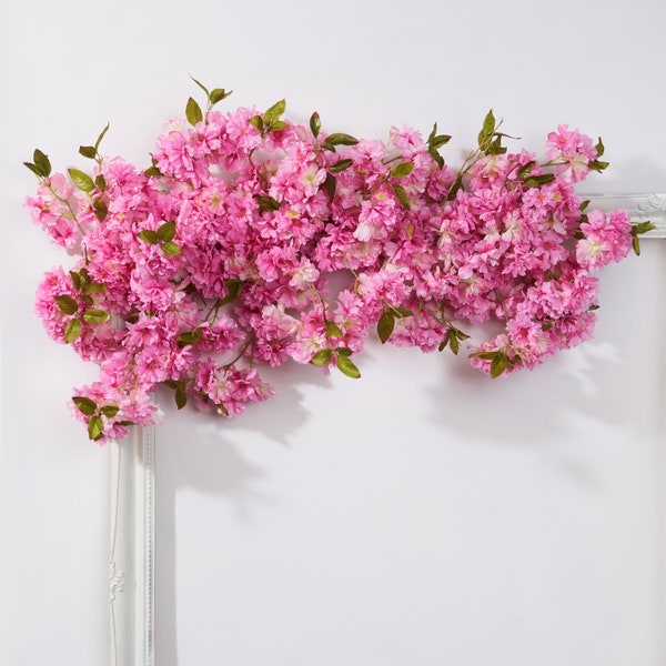Guirlande artificielle de fleurs de cerisier. Livraison gratuite