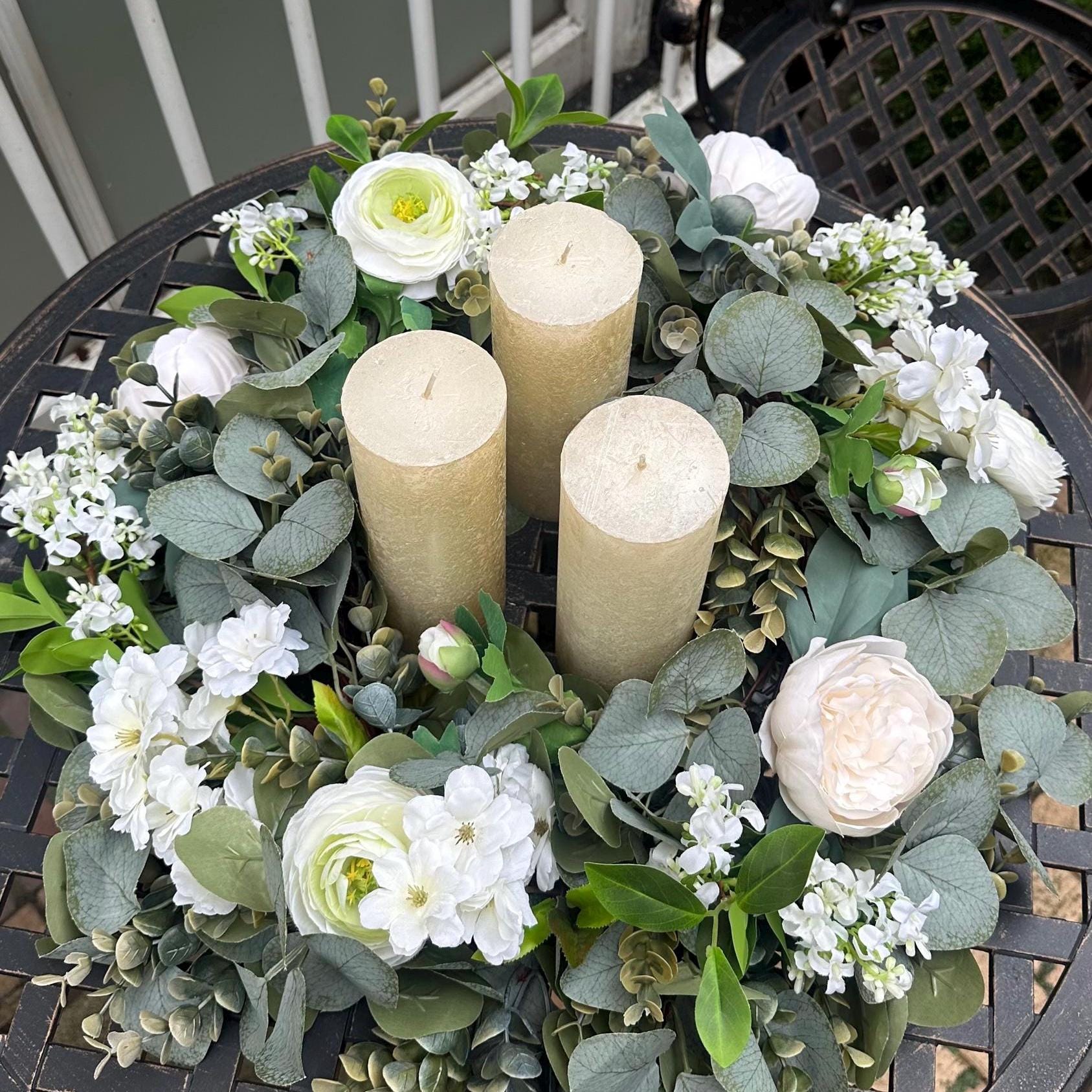 2 Stück Künstliche Eukalyptus-Girlanden (je 1,8 M) Mit Weißen Blüten – Deko Für Hochzeit, Tisch & Wand