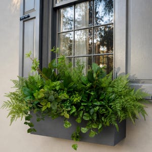 10 Mixed Artificial Greenery Set for Planters | Faux Foliage Stems | UV Protected | Indoor Outdoor | Worldwide Shipping Duties INCL