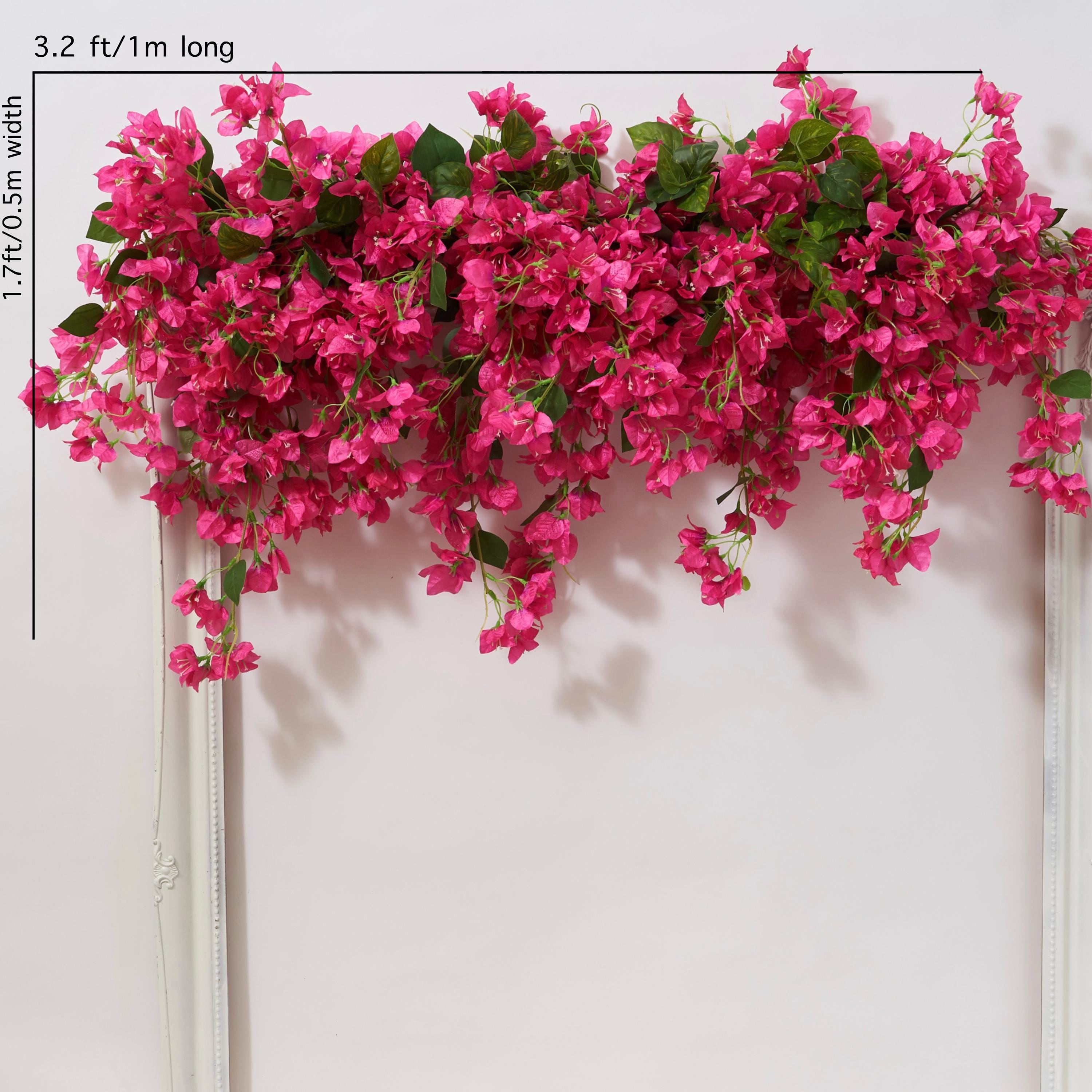 Bougainvillea Artificiale Alta 1,2 Metri In Vaso - Finto Albero Con Tronco In Legno E Fiori Rosa Per Interni/Esterni - 4