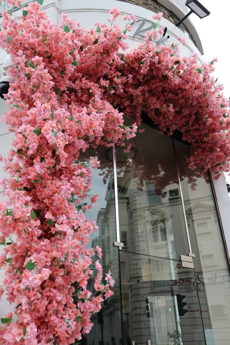 Artificial soft rose garland bougainvillea flowers Free shipping image 5