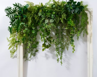 Artificial lush mix greenery garland, 4 feet long , free fast international postage