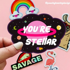 MAGNET You Are Stellar! | Fridge Magnet, Car Magnet, Decorative Magnet, Car Decal, Cute Gift, Weatherproof  4"