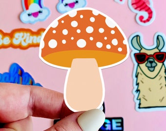 MAGNET Mushroom | Fridge Magnet, Car Magnet, Decorative Magnet, Bulletin Board Magnet, Car Decal, Cute Gift, Weatherproof Magnet  3"