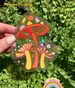 SUNCATCHER Psychedelic Mushrooms | Rainbow Suncatcher, Sticker, Rainbow Maker, Decal Window Decal, Window Sticker 4.5'
