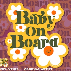 MAGNET Baby On Board! & Babies On Board! | Fridge Car Magnet, Decorative Magnet, Car Decal, Weatherproof Magnet 5&quot;