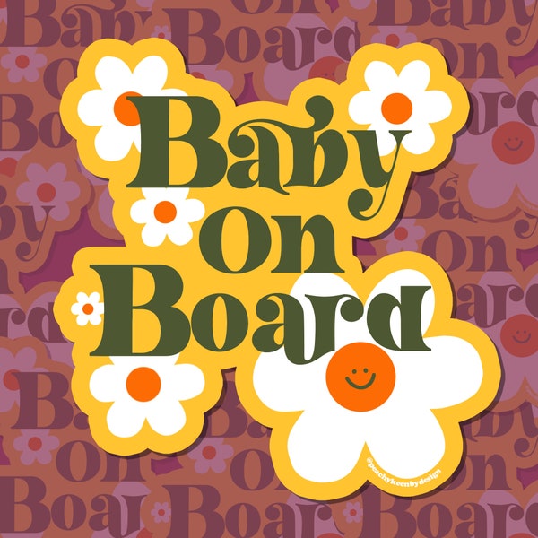 MAGNET Baby On Board! & Babies On Board! | Fridge Car Magnet, Decorative Magnet, Car Decal, Weatherproof Magnet 5"