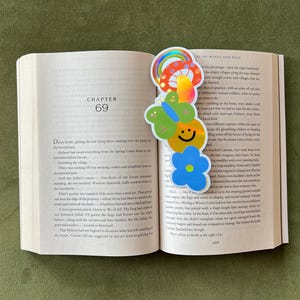 Smiley Mushroom Holo Bookmark! | Cute Bookmark | Gift For Book Lover | Book Club | Female Book Club