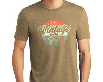 1974 Vintage Birth Year Distressed T-Shirt