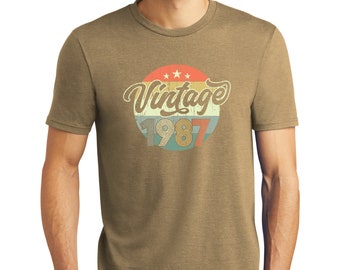1987 Vintage Birth Year Distressed T-Shirt