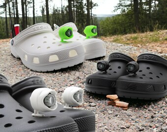 Croc Light Charms, Rechargeable 2 Pack lights Jibbitz, Headlights Camping, Outdoor Crocs Accessories. Kids, Adults Gifts. 3 Modes