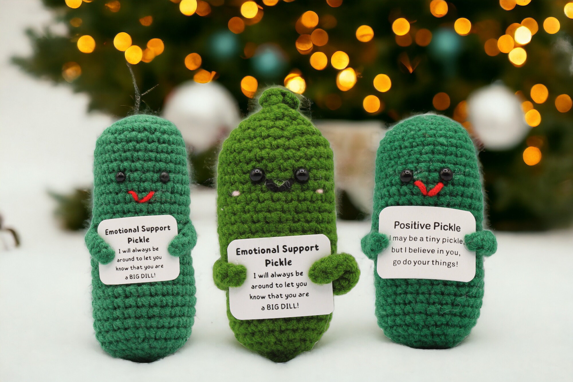 3 Pack Mini Funny Positive Potato, Cute Wool Funny Knitted