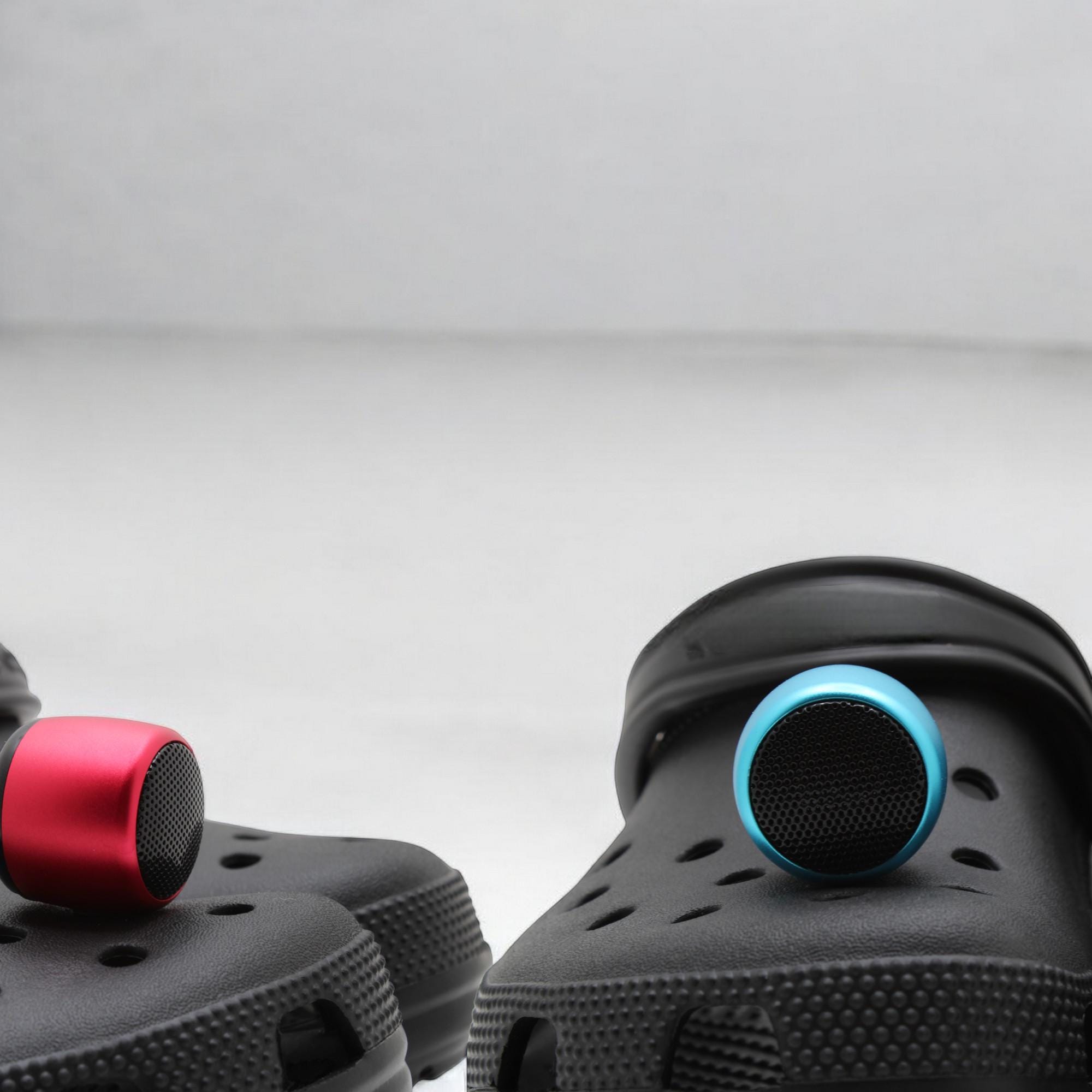 Shoe Speaker, Bluetooth Wireless Speakers for Clog Shoes. Funny Gag Gift for Friends, Family, Kids, Coworker. Charm Accessory Great Sound