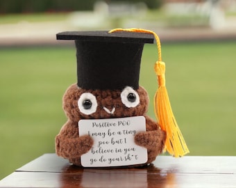 Graduation Gift Positive Potato, Emotional Support Pickle, High school, College Dorm Room Gift. Desk Decor Gifts for Her. Funny Gag Gift.