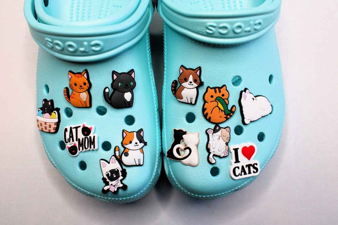 CAT Jibbitz, Cat Croc Charms, Cat Jibbitz for Crocs, Croc Charms, High
