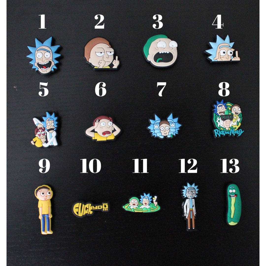 Rick and Morty Croc Charms Bundle 13 Styles Included. High Etsy