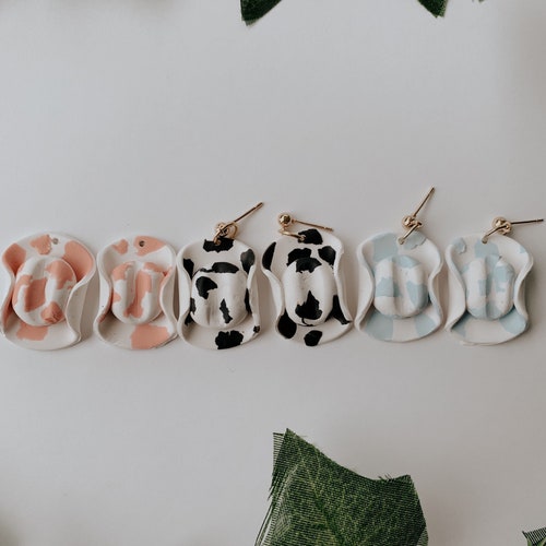 cowboy hat earrings | clay earrings | cowboy hat | cowboy hat clay earrings | western earrings | cowgirl hat earrings | cowgirl hat | cow |