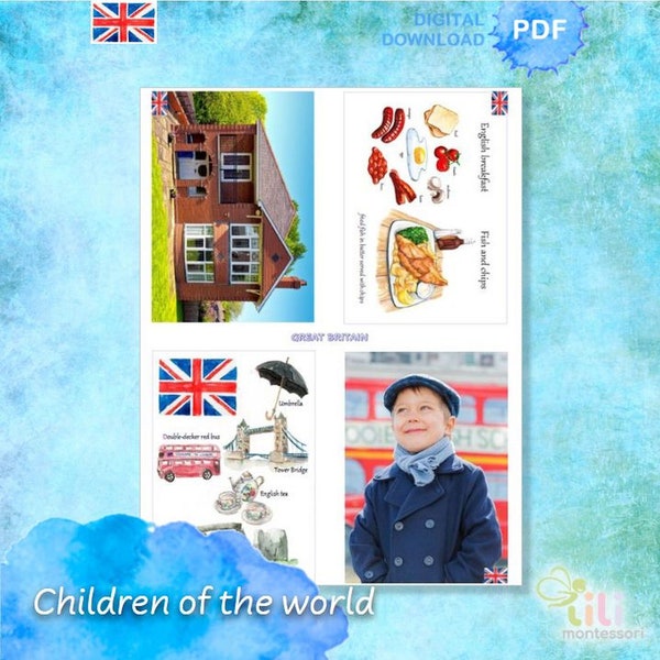 CHILDREN of THE WORLD ⁕Montessori printable material⁕ Geography⁕ Exploring the world⁕ Culture⁕