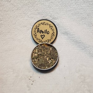 Apollo Devotional Herb Blend - Greek God of Sun, Light, Poetry, Healing, Music, Archery, Deity, Witchcraft, Worship, Altar, Offering, Ritual
