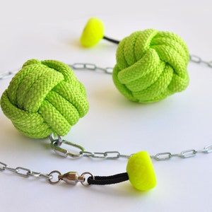 Set of 3 Monkey Fist Practice Poi, Not For Fire