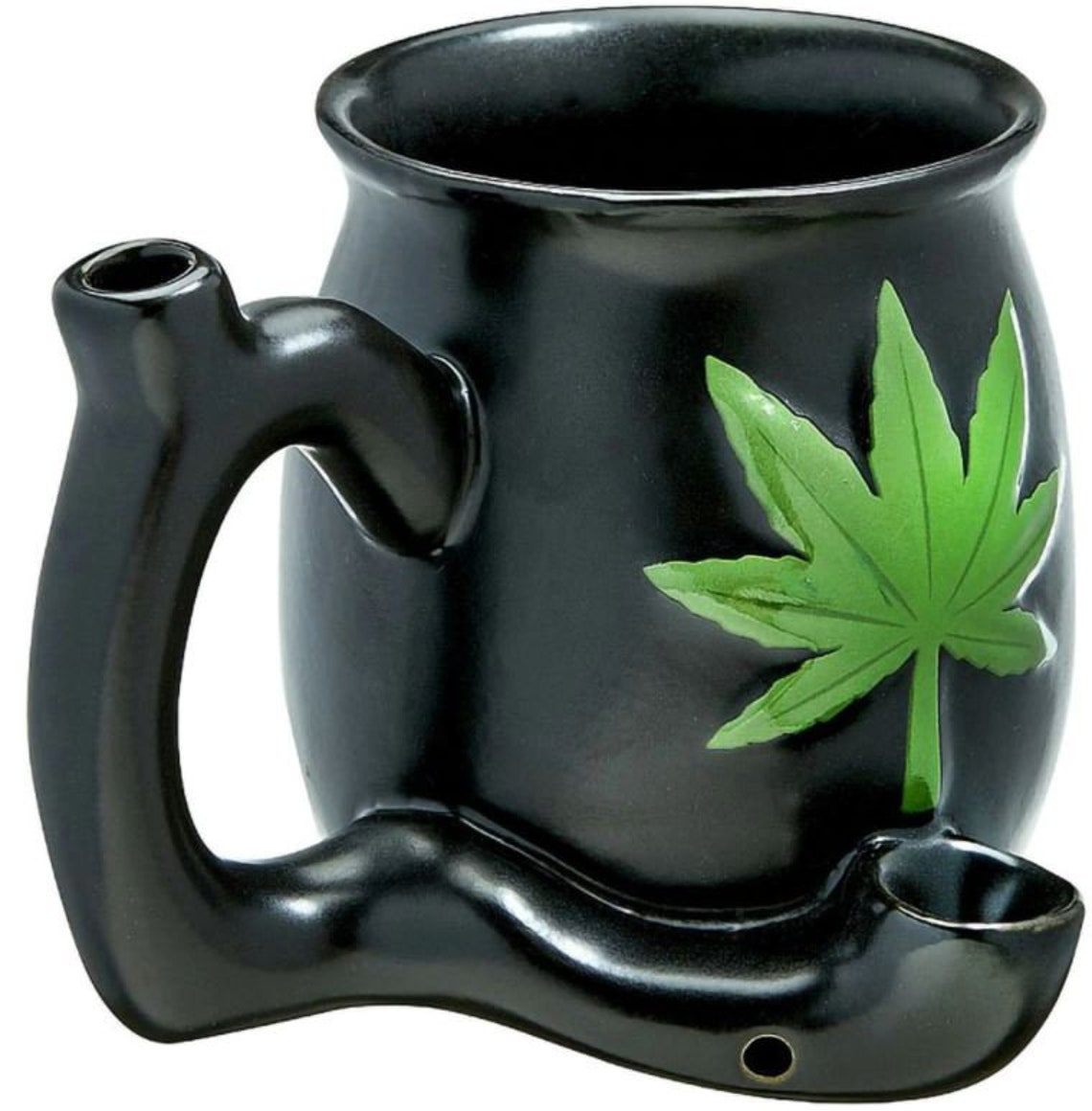 Smoking Coffee Mug 11oz Green Leaf Pipe Mug Coffee Smoking Mug Etsy