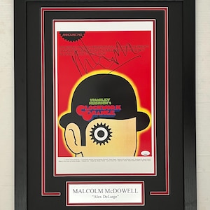 Malcolm McDowell Autograph Signed Clockwork Orange 11x17 Movie Framed Display