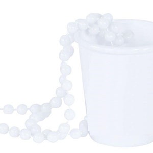 Vasos de plástico para cumpleaños, cuentas, vasos de chupito para cumpleaños, equipo, cumpleaños de niña/niño, cadena para vasos de chupito para fiestas de cumpleaños