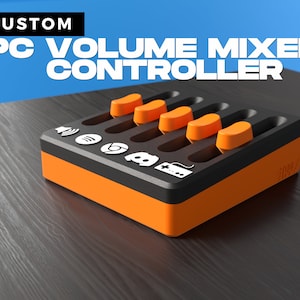 PC Audio Mixer | Custom UI Controls | Volume Control | Deej Hardware Compatible |