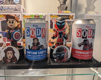 Expositor de refrescos Funko Pop, vinilo Funko