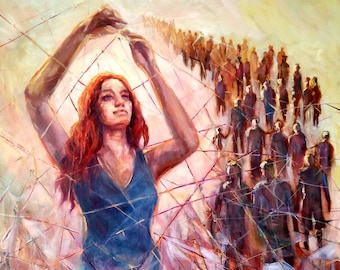 Threads of Fate Young girl Symbol of destiny