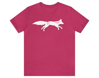 Niedliches Kawaii Blumen Fuchs T-Shirt für Fox-Liebhaber-Shirt Tierliebhaber-Geschenk