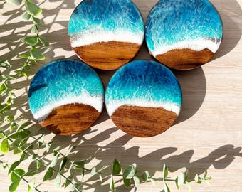 Resin Wave Coasters