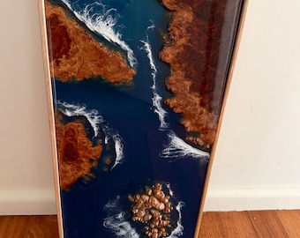 Resin wave ocean artwork