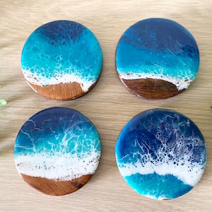 Resin Wave Coasters