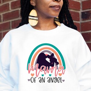 Angel Mama Sweatshirt  Angel Mom Sweatshirt  Mama To An Angel  Grieve Mother  Healing from Loss  Pregnancy Loss  Memorial | Infant
