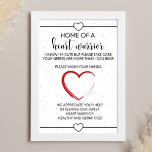 Heart Warrior Home Sign - Digital File