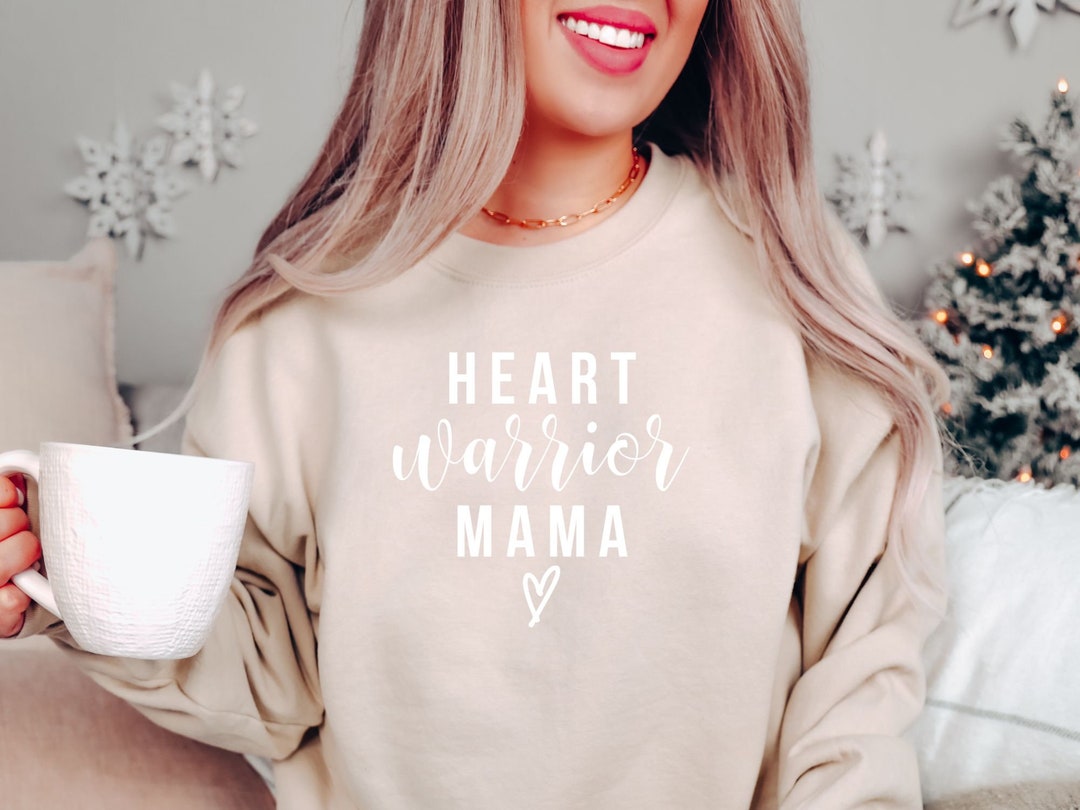 Heart Warrior Mama Heart Warrior CHD Surgery Gift Open Heart Surgery ...