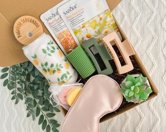 Self Care Gift Basket For Her Custom Care Package For Bridesmaid Maid Of Honor Gift Set Mental Health Gift Box Personalized Graduation Gift