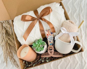 Care Package For Her For Wife Thank You Gift Box For Teacher Unique New Mother Gift Basket From Best Friend Happy Holiday Gift Set Fall Vibe