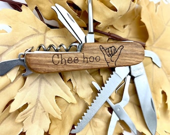 Personalized Mens Gift Handmade Engraved Multitool Knife Fathers Day Gift Dad Gift Swiss Pocket Knife Anniversary Gift For Him Camping Tool