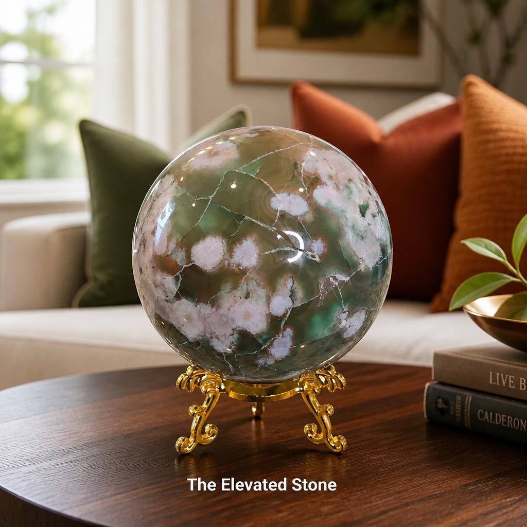 Green Cherry Blossom Sphere - Etsy