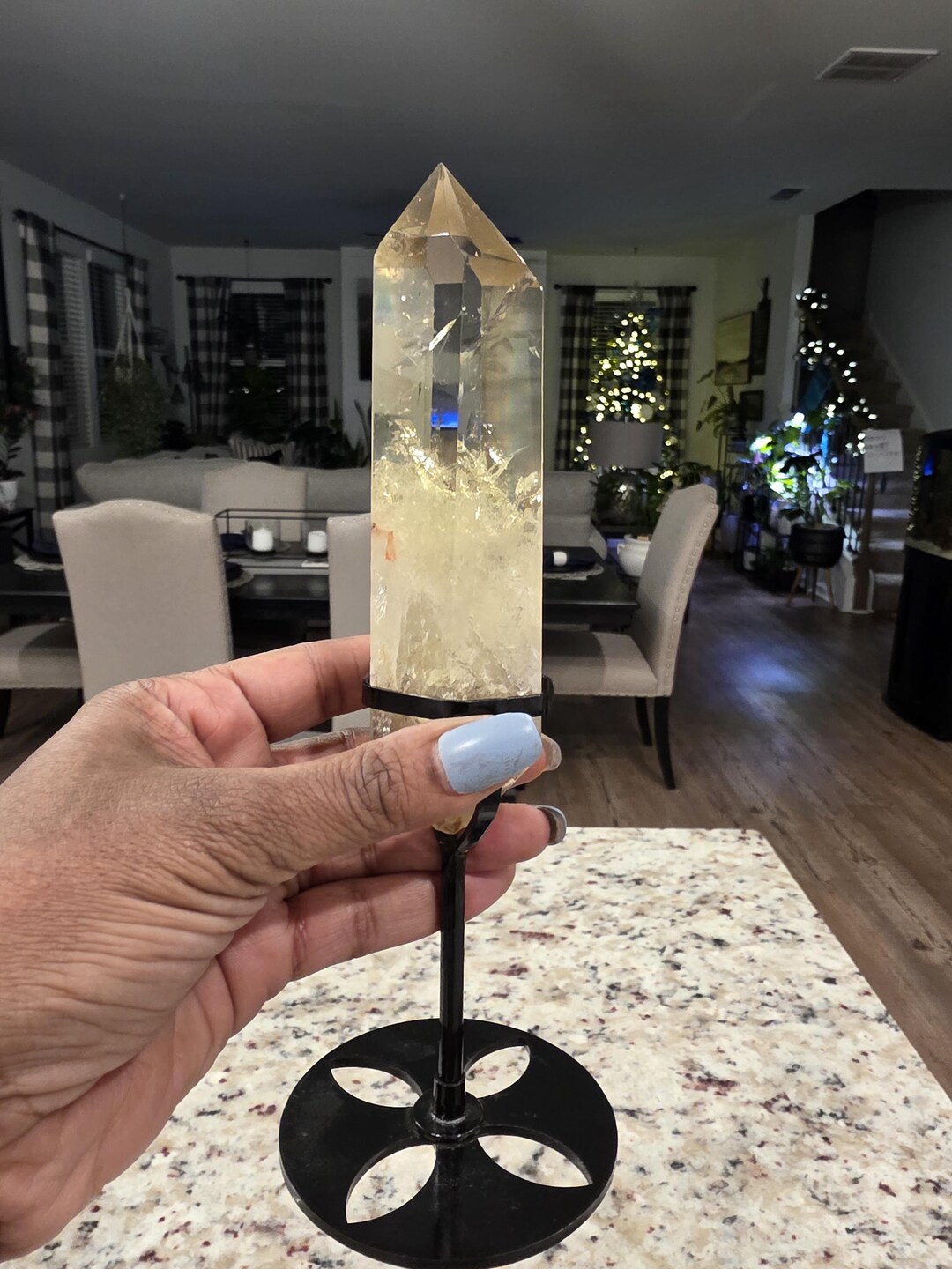 Beautiful Quality Citrine Point on Stand/ Crystals / Chakra Stones ...