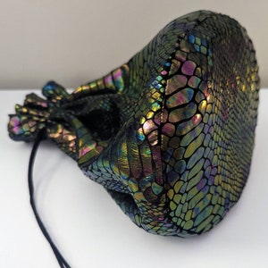 Dragon Skin Bag of Hoarding: Rainbow Iridescent & Holographic image 6